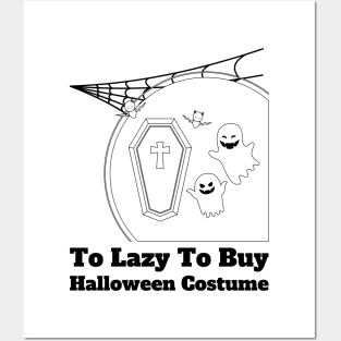 To Lazy To Buy Halloween Costume Posters and Art